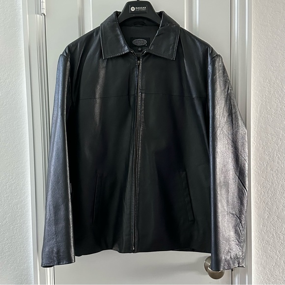 burnside Other - Burnside Black Leather Jacket Mens Large